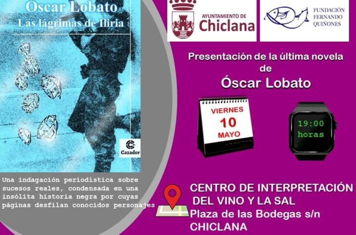 Óscar-Lobato-presenta-en-Chiclana-la-novela-‘Las-lágrimas-de-Iliria’